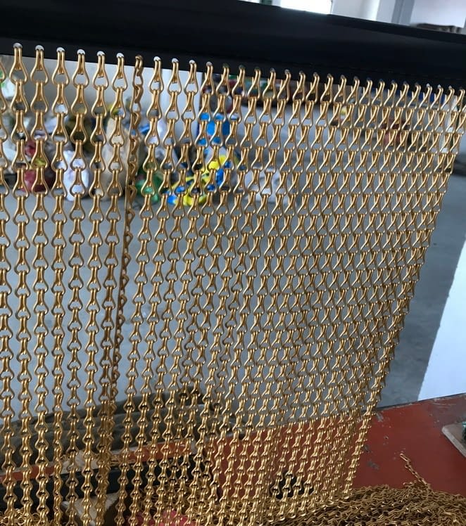 gold link chain curtain Ball Chain Curtain,Link Chain Curtain,Metal